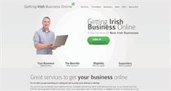 Desktop Screenshot of gettingirishbusinessonline.ie